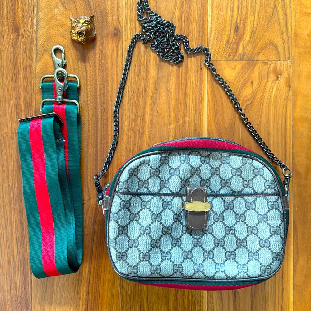 Vintage Gucci bag with Non-Gucci accessories